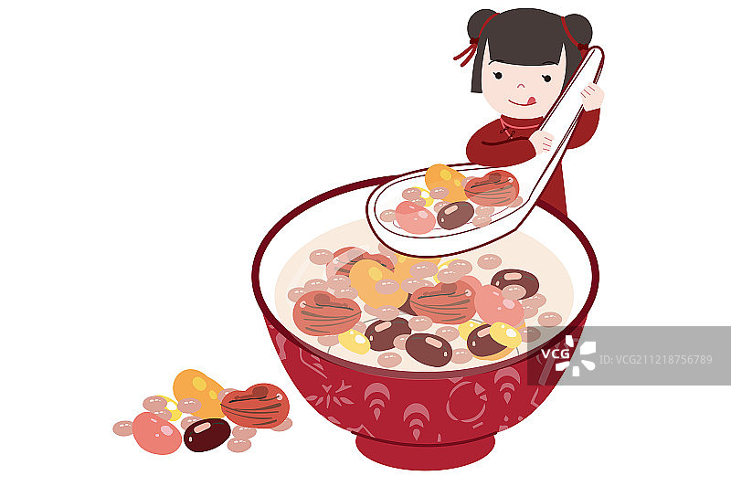 吃腊八粥图片素材