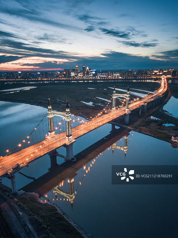 哈尔滨阳明滩大桥图片素材