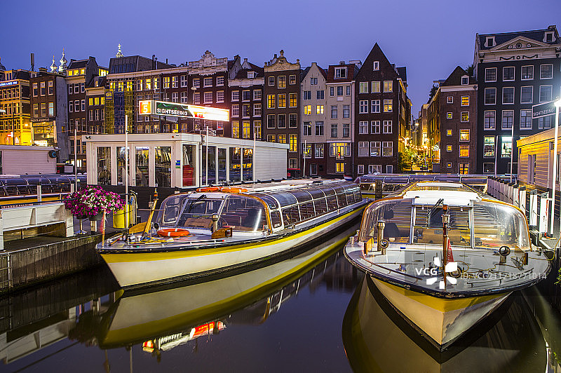 运河阿姆斯特丹荷兰欧洲图片素材