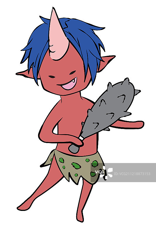 日本怪谈中的赤鬼图片素材