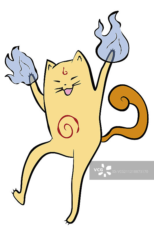 日本怪谈中的猫妖图片素材