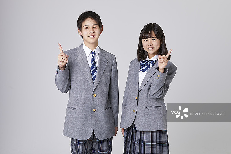 日本初中学生图片素材