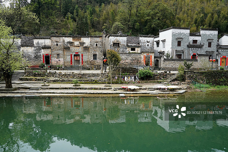 江西景德镇瑶里徽派建筑图片素材