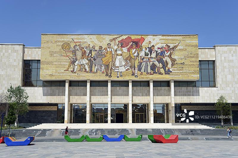 阿尔巴尼亚地拉那国家历史博物馆图片素材