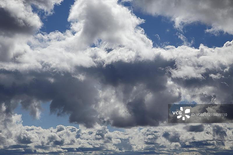 加拿大北美的戏剧性卷云天空背景图片素材