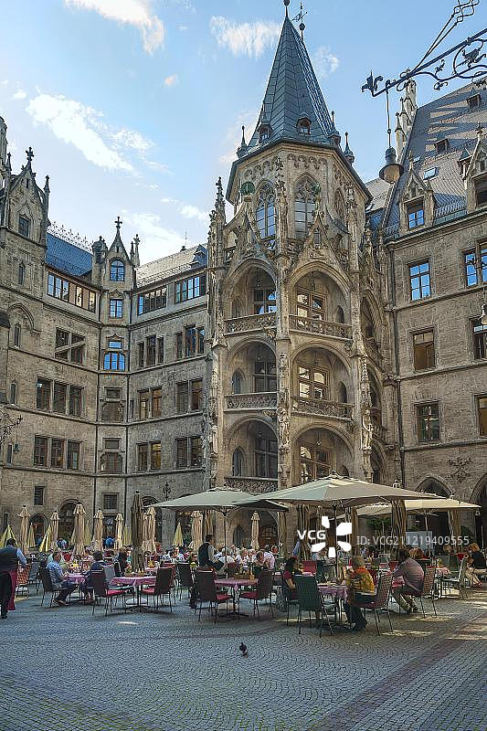 慕尼黑市政厅庭院图片素材