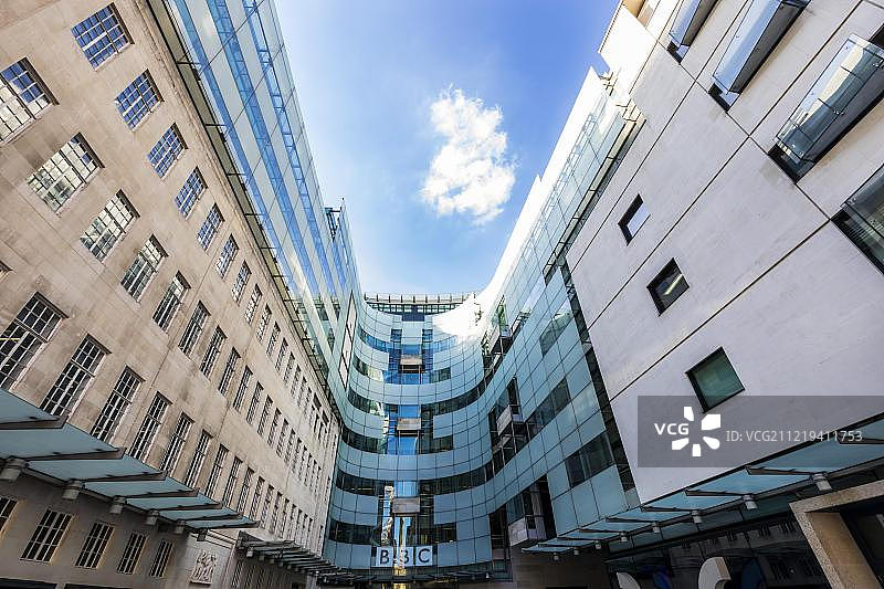 英国伦敦广播大厦，英国广播公司总部图片素材