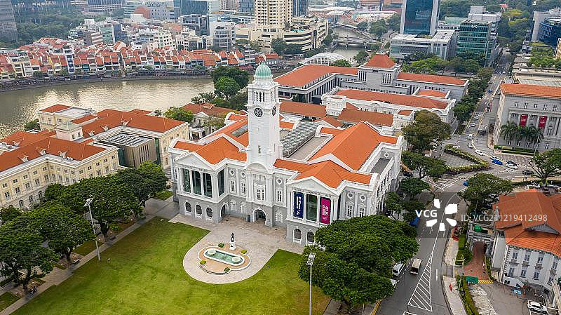 维多利亚剧院和音乐厅，新加坡殖民区图片素材
