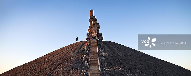 德国北莱茵-威斯特法伦州盖尔森基兴莱茵埃尔贝矿渣堆 Himmelstreppe图片素材