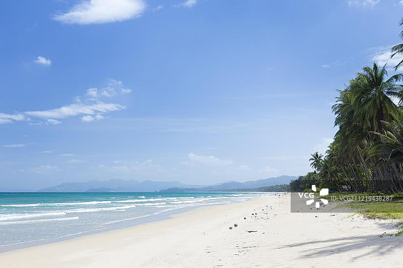 菲律宾巴拉望岛圣维森特绵长海滩图片素材