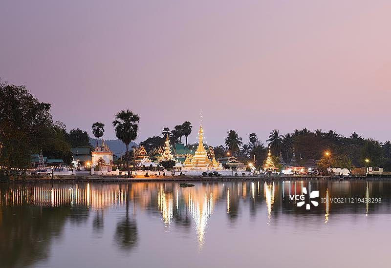 泰国夜丰颂宗卡朗寺和宗康寺图片素材