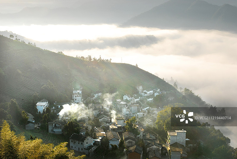 安徽歙县霞坑石潭风景图片素材