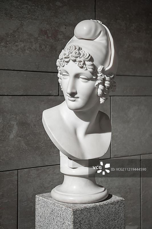 安东尼奥·卡诺瓦《巴黎半身像》（1812年），慕尼黑新绘画陈列馆图片素材