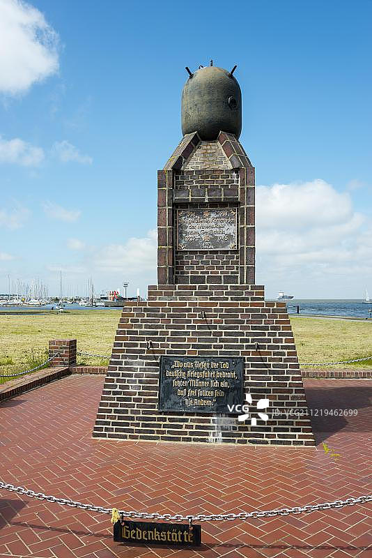 第一次世界大战纪念碑，库克斯哈芬，下萨克森州，德国，欧洲图片素材