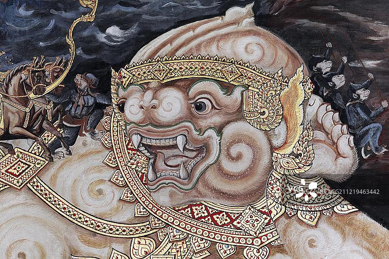 泰国 ராமகியாண காவியத்தில் இருந்து வரும் யக்ஷா图片素材