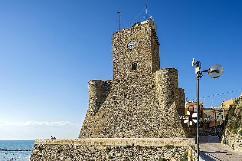 意大利莫利塞地区的中世纪施陶fer堡图片素材