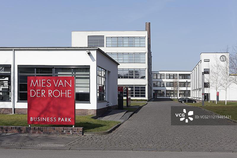 米斯·凡·德·罗商业园：克雷费尔德的建筑，德国图片素材
