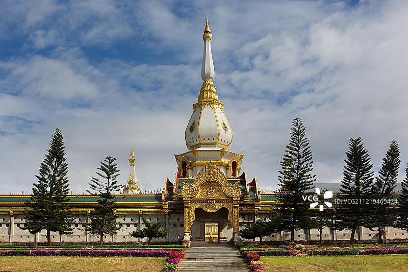 泰国黎逸府帕玛哈柴蒙坤佛塔入口图片素材