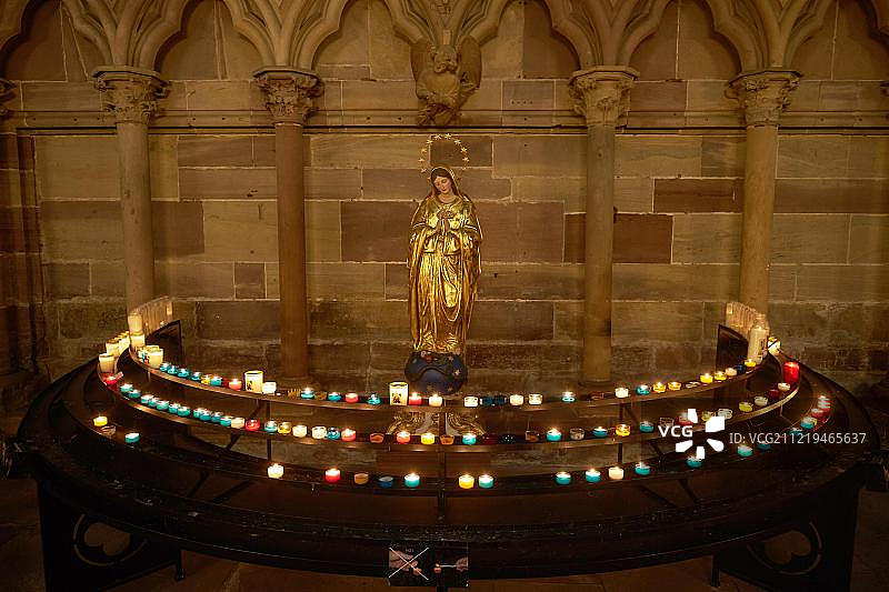 斯特拉斯堡大教堂的圣母祭献图片素材