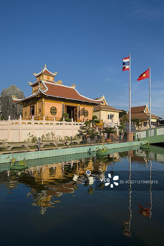 胡志明主席纪念馆，位于泰国依善那空拍侬府的班纳乔克图片素材