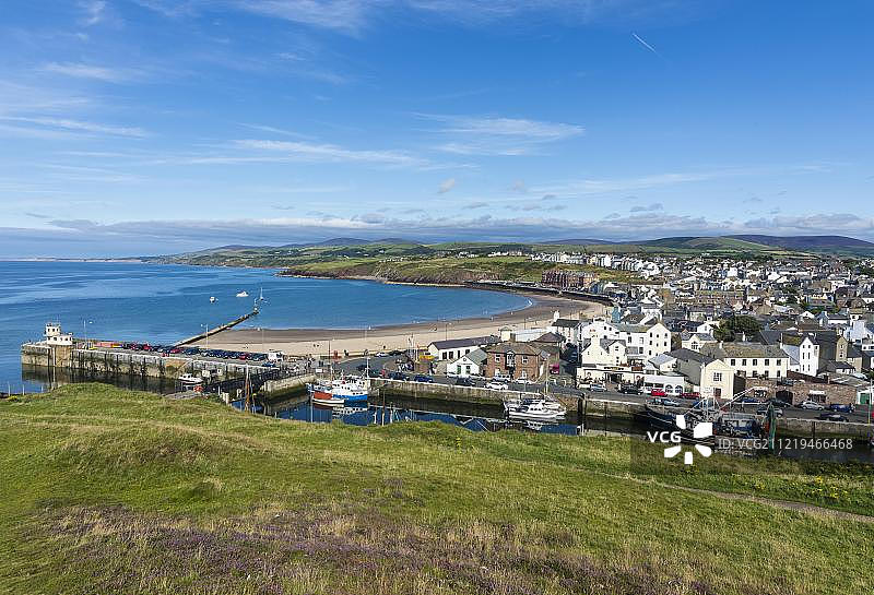 英国马恩岛皮尔镇风光图片素材