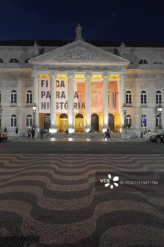 葡萄牙里斯本多纳玛丽亚二世国家剧院图片素材