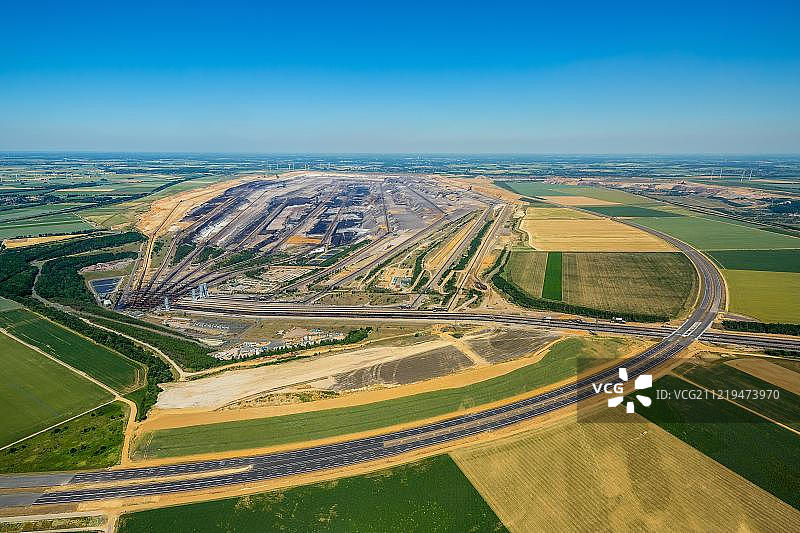 A44和A61高速公路的新建工程图片素材