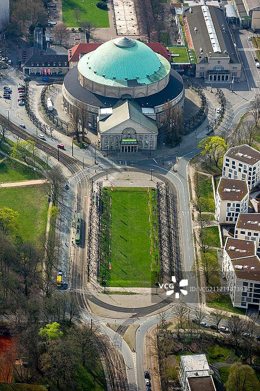 汉诺威国会中心，HCC，西奥多·豪斯广场，汉诺威，下萨克森州，德国，欧洲图片素材