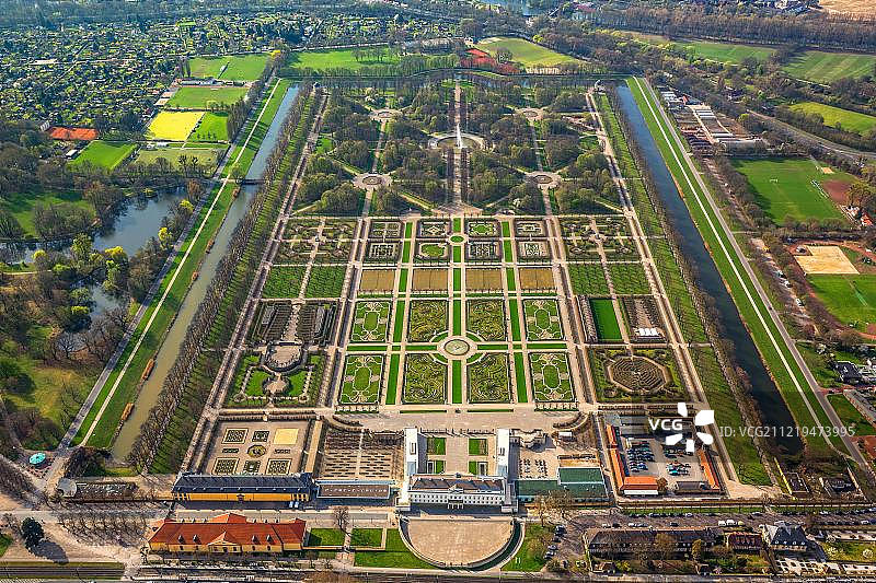 巴洛克式花园：德国下萨克森汉诺威黑伦豪森花园图片素材