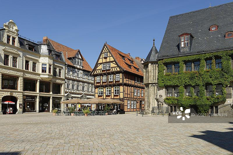 德国奎德林堡市政厅市场图片素材