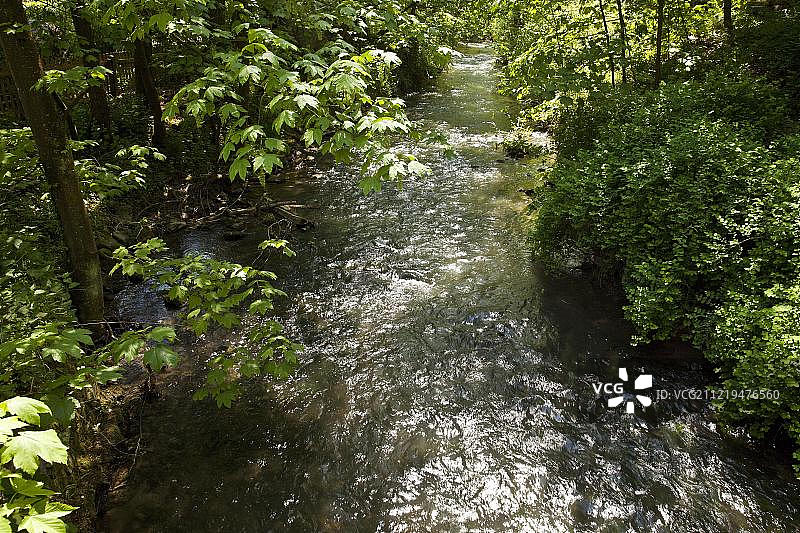 杜塞尔河，德国北莱茵-威斯特法伦图片素材