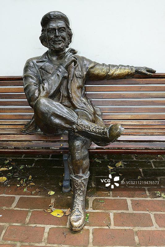 切·格瓦拉雕塑，位于阿根廷科尔多瓦图片素材