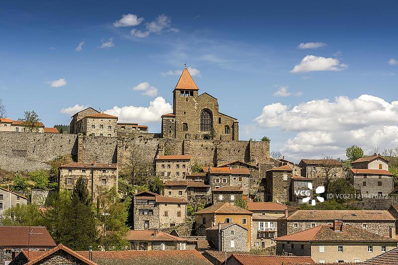 法国奥弗涅-罗讷-阿尔卑斯大区尚特日村图片素材