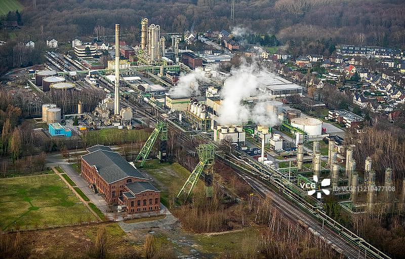德国格拉德贝克茨韦克尔矿和伊neos苯酚有限公司化工厂航拍照片图片素材
