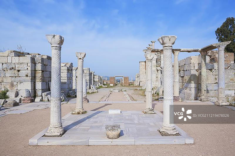 土耳其塞尔丘克圣约翰大教堂遗址图片素材