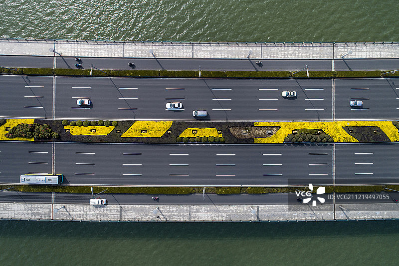 苏州 金鸡湖大桥 航拍图片素材