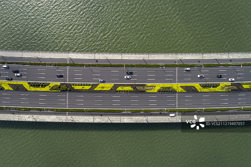 苏州 金鸡湖大桥 航拍图片素材