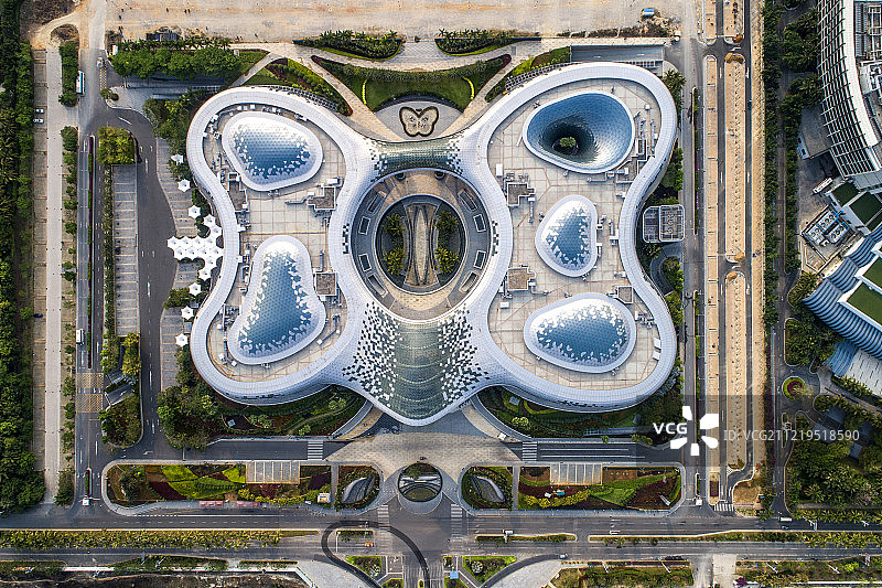 三亚国际免税城 航拍图片素材