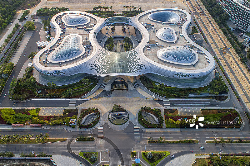 三亚国际免税城 航拍图片素材