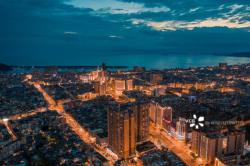 汕尾城市夜景图片素材