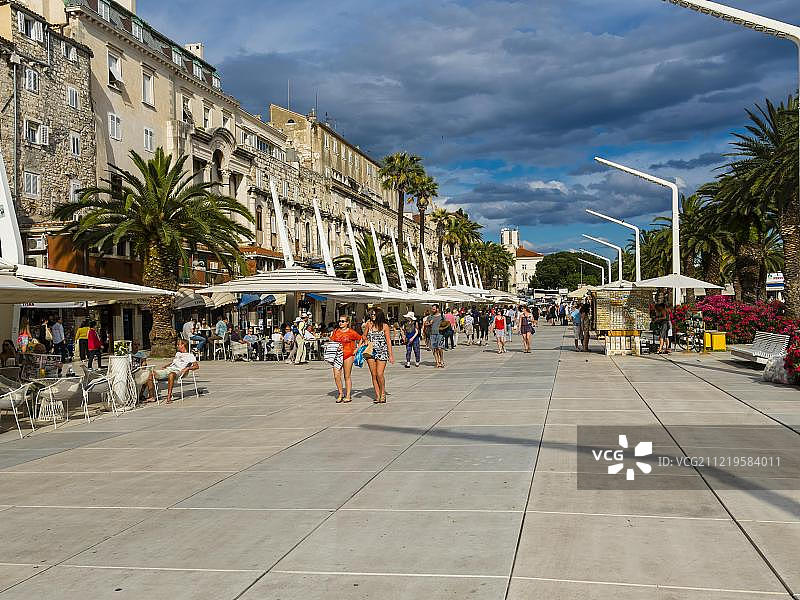 克罗地亚达尔马提亚斯普利特海滨风光图片素材