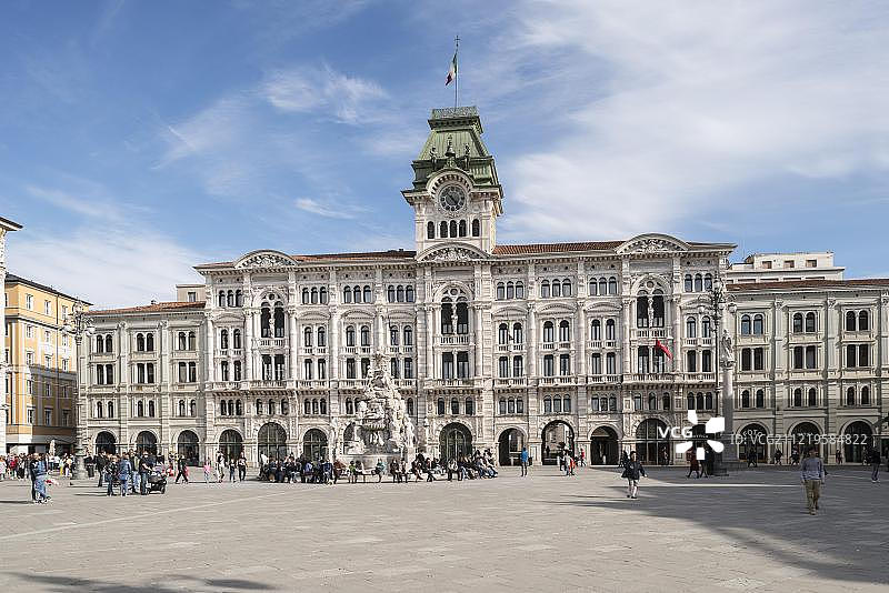 意大利的里雅斯特市政厅图片素材