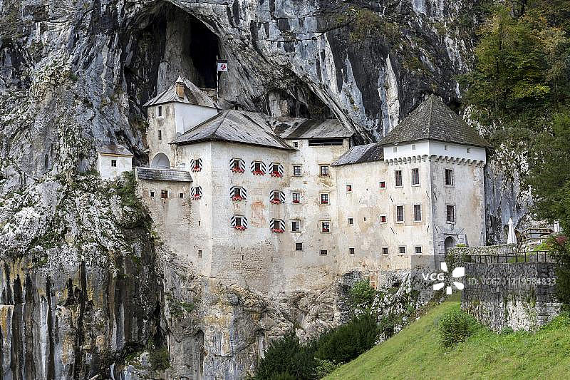 卢格城堡洞穴，波斯托伊纳附近，普雷贾马，斯洛文尼亚，欧洲图片素材