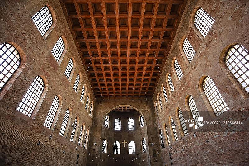 君士坦丁大教堂，特里尔，莱茵兰-普法尔茨，德国，欧洲图片素材