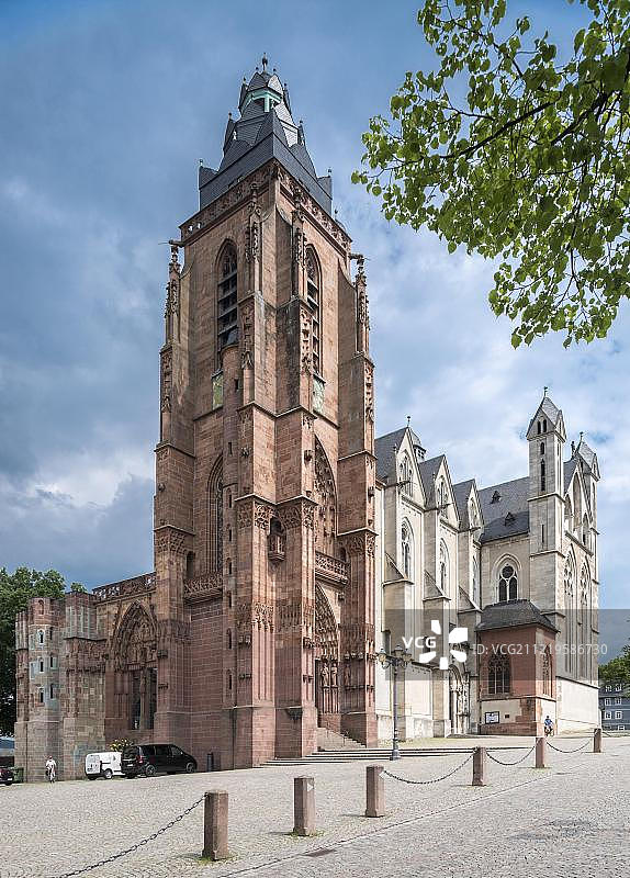 韦茨拉尔大教堂，韦茨拉尔，黑森州，德国，欧洲图片素材