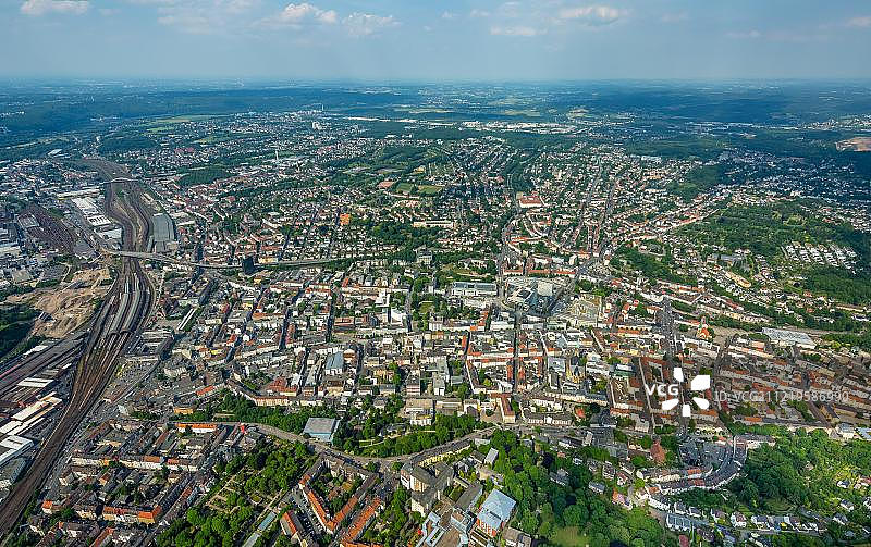 德国北莱茵-威斯特法伦州鲁尔区哈根市概览图片素材