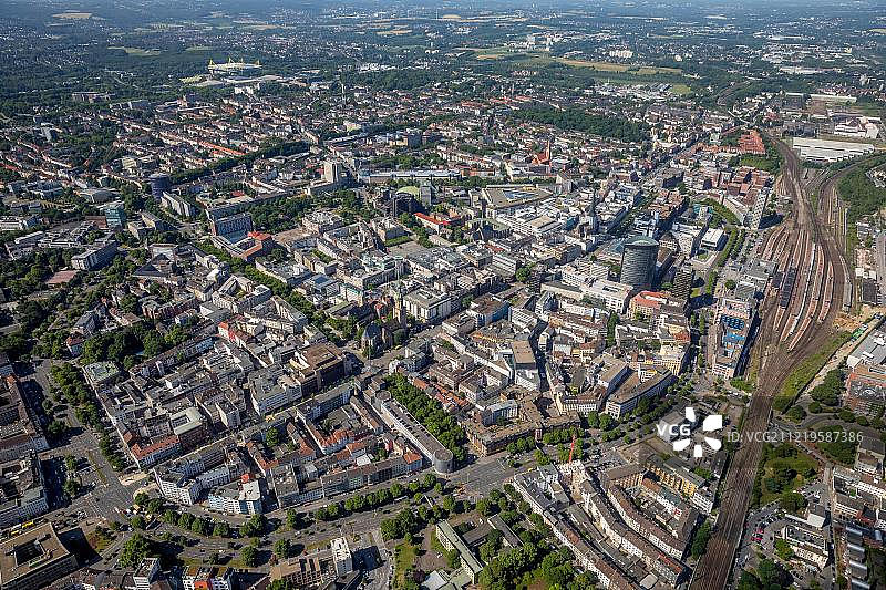 德国多特蒙德市及主火车站概览图片素材