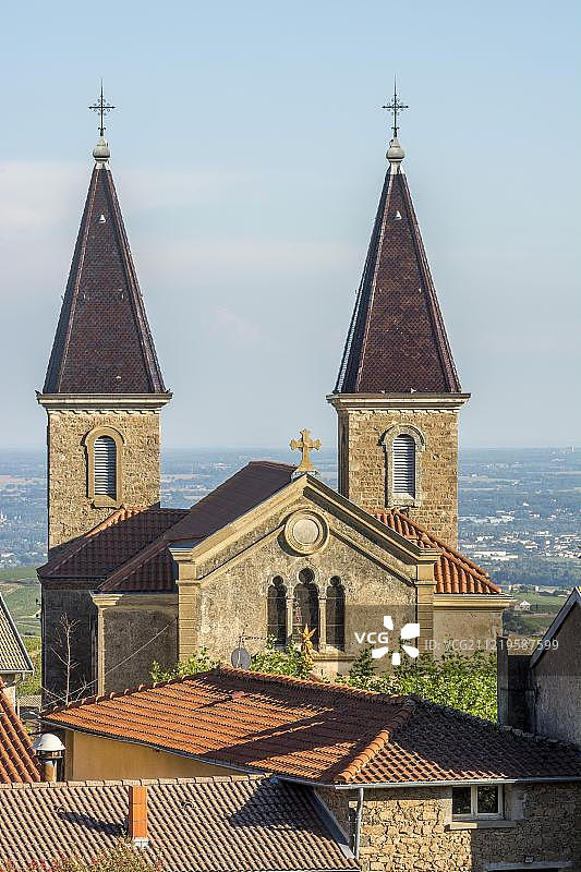 法国博若莱的圣约瑟夫教堂图片素材