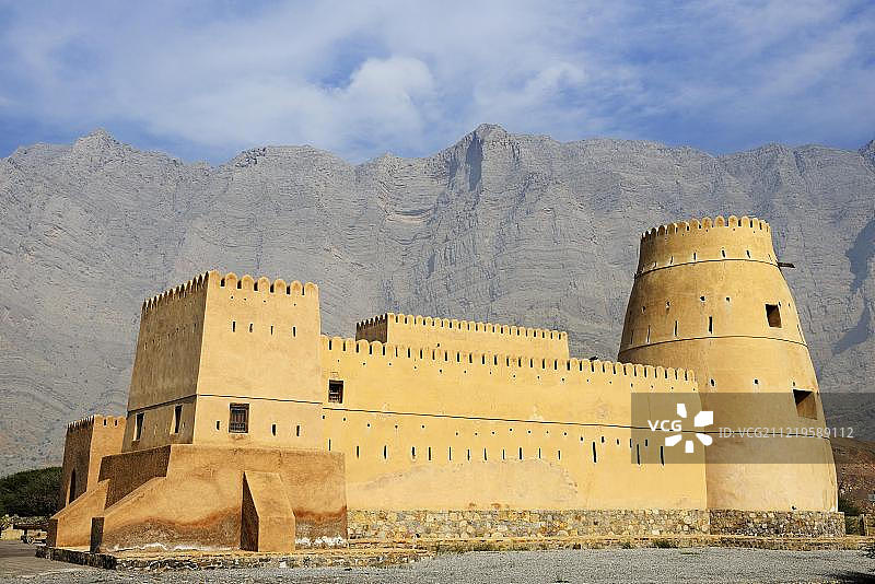 布哈堡垒（阿曼穆桑达姆半岛，亚洲）图片素材