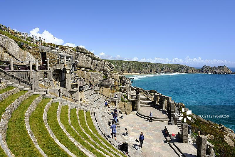 米纳克露天剧场，英国康沃尔郡图片素材
